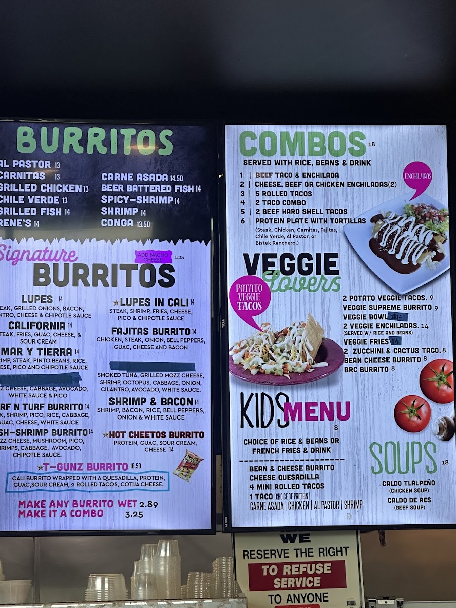 Lupe's Mexican Eatery Menu - Image 1